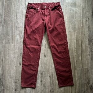 Red/purple Brooks Brothers trousers